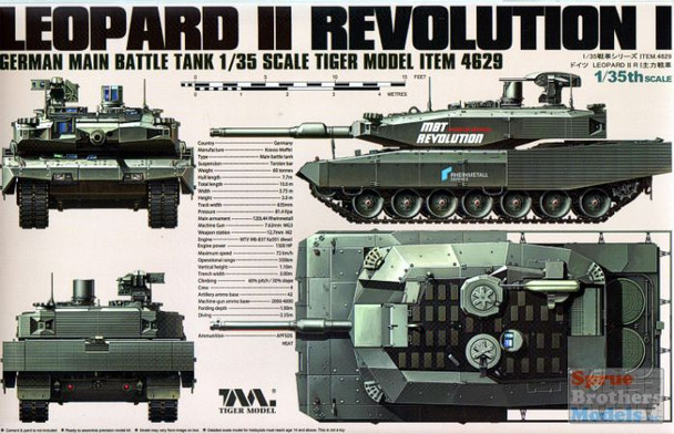 TIG4629 1:35 Tiger Model Leopard II Revolution I