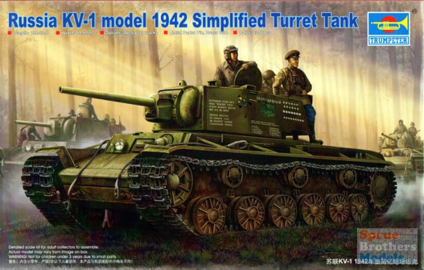 TRP00358 1:35 Trumpeter Russian KV-1 Model 1942 Simplified Turret