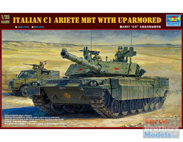 TRP00394 1:35 Trumpeter Italian C1 Ariete MBT Uparmored