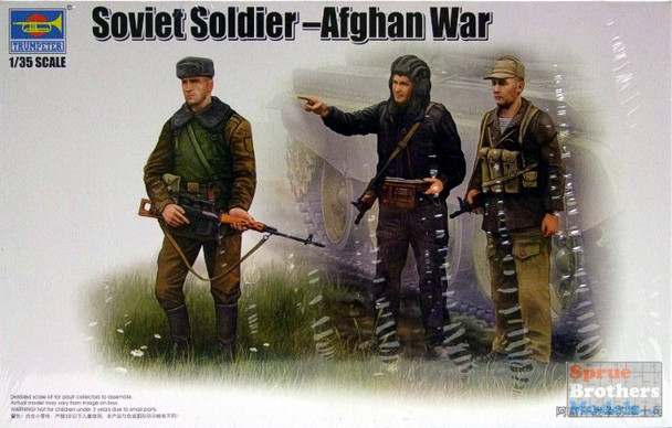 TRP00433 1:35 Trumpeter Soviet Soldier - Afghan War Figure Set (3 figures)