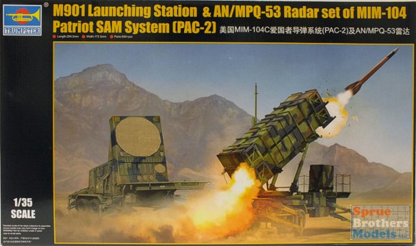 TRP01022 1:35 Trumpeter M901 Launching Station & AN/MPQ-53 Radar Set of MIM-04 Patriot SAM System (PAC-2)