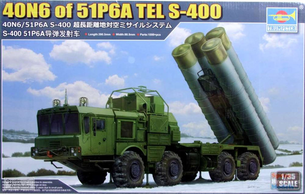 TRP01057 1:35 Trumpeter 40N6 of 51P6A TEL S-400