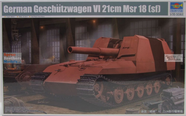TRP01540 1:35 Trumpeter WWII Geschutzwagen Tiger VI 21cm Msr 18 (sf)