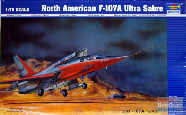 TRP01605 1:72 Trumpeter North American F-107A Ultra Sabre