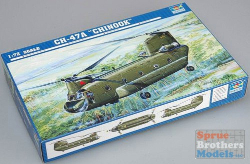 TRP01621 1:72 Trumpeter CH-47A Chinook Helicopter - Sprue Brothers
