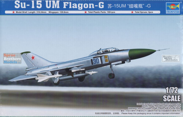 TRP01625 1:72 Trumpeter Russian Su-15 UM Flagon-G Fighter