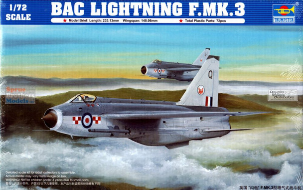 TRP01635 1:72 Trumpeter BAC Lightning F.Mk.3