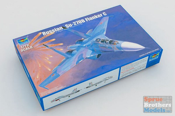 TRP01645 1:72 Trumpeter Russian Su-27UB Flanker C #1645 - Sprue