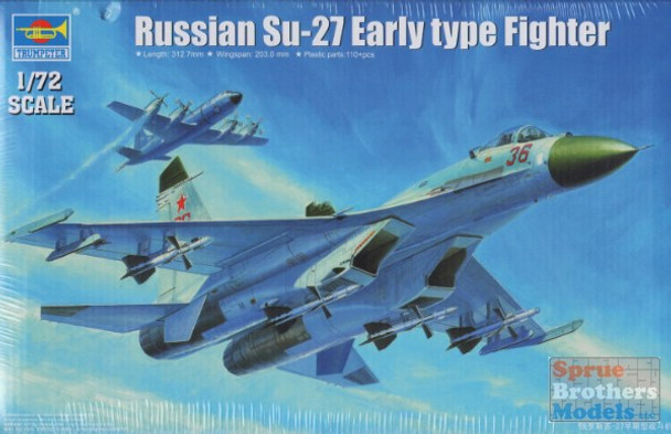 TRP01661 1:72 Trumpeter Russian Su-27 Flanker Early Type Fighter