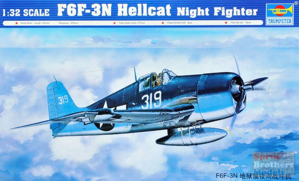 TRP02258 1:32 Trumpeter Grumman F6F-3N Hellcat Night Fighter