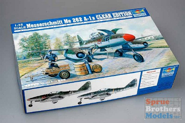 TRP02261 1:32 Trumpeter Messerschmitt Me-262A-1a Fighter Clear Edition
