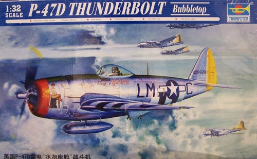 TRP02263 1:32 Trumpeter P-47D Thunderbolt Bubbletop #2263 - Sprue