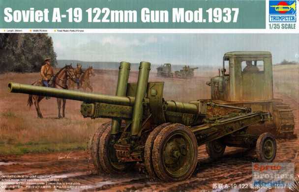 TRP02325 1:35 Trumpeter Soviet A-19 122mm Gun Mod 1937