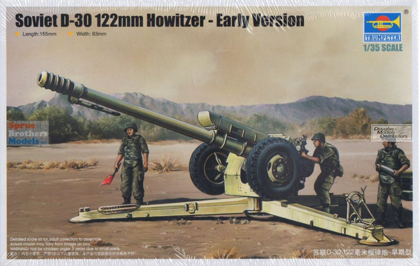 TRP02328 1:35 Trumpeter Soviet D-30 122mm Howitzer Early Version