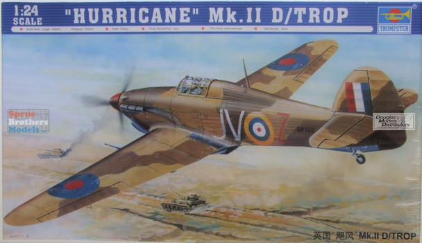 TRP02417 1:24 Trumpeter Hawker Hurricane IID Trop Fighter