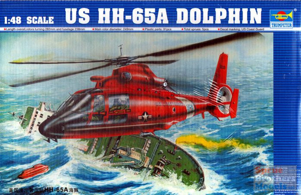 TRP02801 1:48 Trumpeter HH-65A Dolphin US Coast Guard