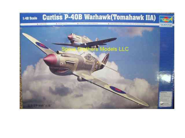 TRP02807 1:48 Trumpeter Curtiss P-40B Warhawk (Tomahawk IIA) #2807