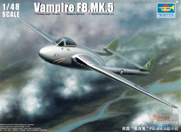 TRP02874 1:48 Trumpeter Vampire FB Mk.5