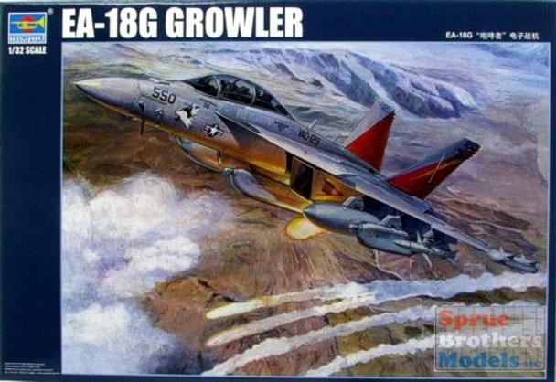 TRP03206 1:32 Trumpeter EA-18G Growler Electronic Warfare Aircraft #3206