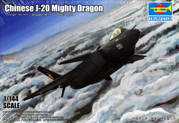 TRP03923 1:144 Trumpeter Chinese J-20 Mighty Dragon