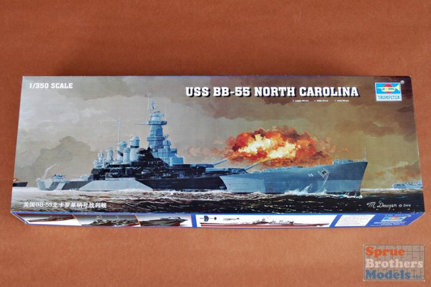TRP05303 1:350 Trumpeter Battleship USS North Carolina BB-55