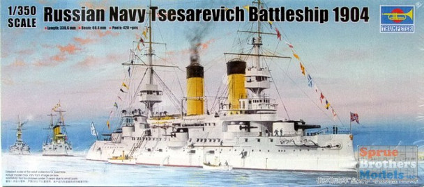 TRP05338 1:350 Trumpeter Russian Navy Tsesarevich Battleship 1904