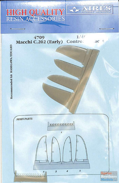 ARS4709 1:48 Aires Macchi C.202 (Early) Control Surfaces (HAS/EDU kit)