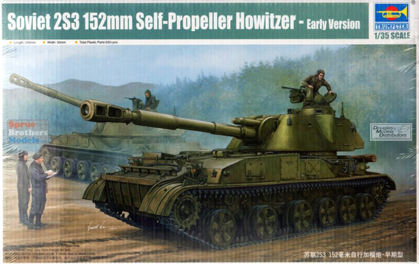 TRP05543 1:35 Trumpeter Soviet 2S3 152mm Self-Propelled Howitzer Early Version