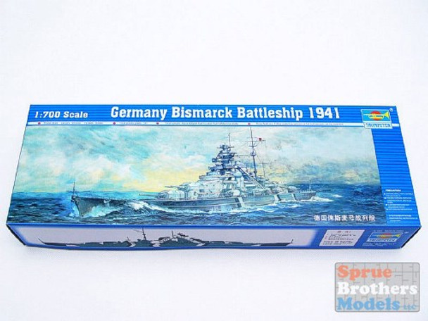 TRP05711 1:700 Trumpeter German Battleship Bismarck 1941 #5711