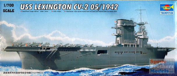 TRP05716 1:700 Trumpeter USS Lexington CV-2 May 1942