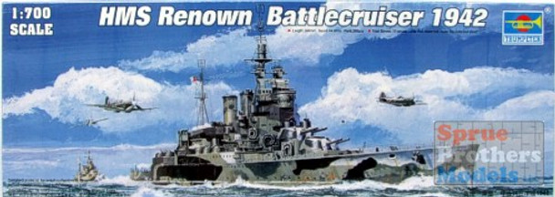 TRP05764 1:700 Trumpeter HMS Renown British Battle Cruiser, 1942 #5764