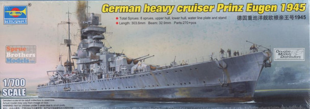 TRP05767 1:700 Trumpeter German Heavy Cruiser Prinz Eugen 1945
