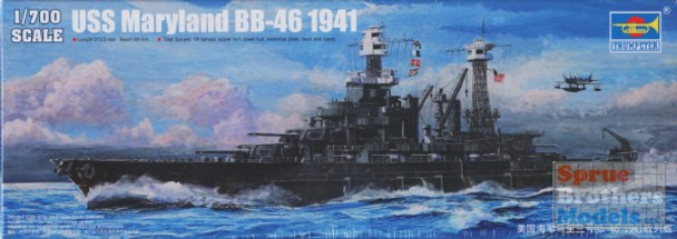 TRP05769 1:700 Trumpeter USS Maryland BB-46 1941