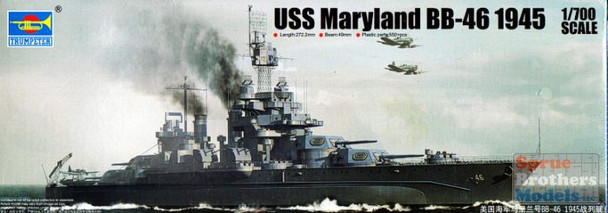 TRP05770 1:700 Trumpeter USS Maryland BB-46 1945