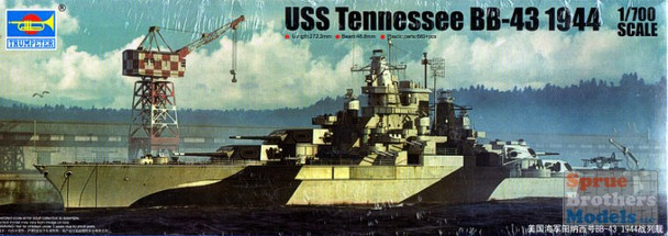 TRP05782 1:700 Trumpeter USS Tennessee BB-43 1944
