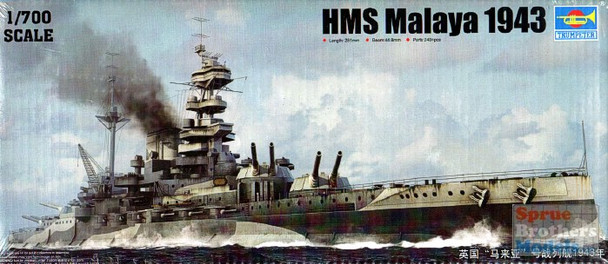 TRP05799 1:700 Trumpeter HMS Malaya 1943