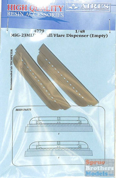 ARS4779 1:48 Aires MiG-23MLD Flogger Chaff/Flare Dispenser-Empty (TRP kit)