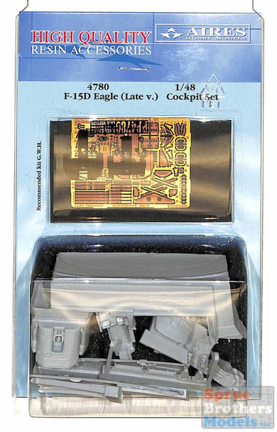 ARS4780 1:48 Aires F-15D Eagle (Late) Cockpit Set (GWH kit)