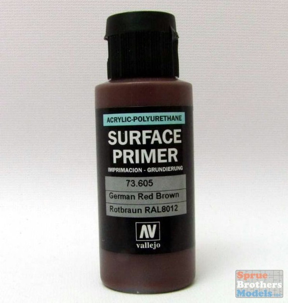 VAL73605 Vallejo Surface Primer - German Red Brown 60ml