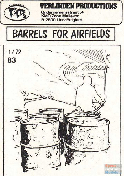 VER0083 1:72 Verlinden Barrels for Airfields (8 pcs)