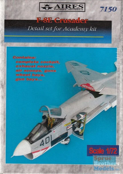 ARS7150 1:72 Aires F-8E Crusader Super Detail Set (ACA kit) #7150