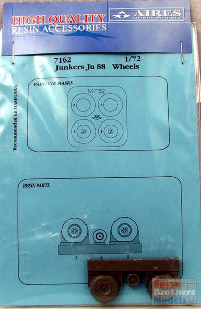 ARS7162 1:72 Aires Ju 88 Wheels (HAS kit) #7162