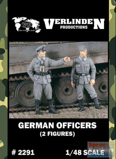 VERN2291 1:48 Verlinden German Officers (2 figures)