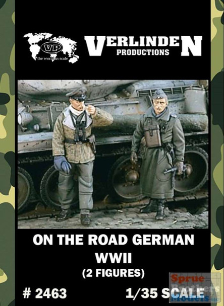 VERN2463 1:35 Verlinden 'On the Road' German WW2 Figure Set (2 figures)