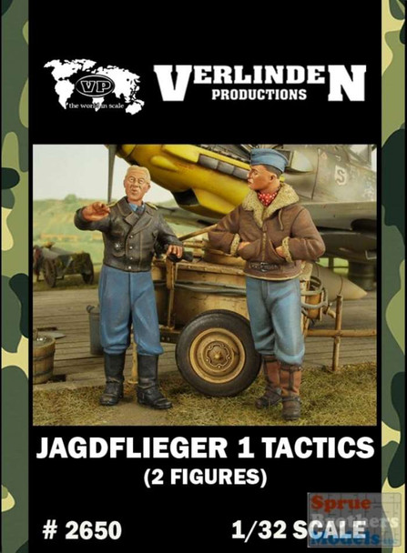 VERN2650 1:32 Verlinden Jagdflieger 1 Tactics (2 figures)