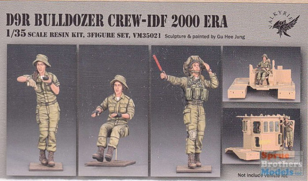 VLKVM35021 1:35 Valkyrie Models - IDF  D9R Bulldozer Crew 2000 Era (3 figures)