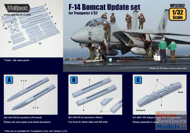 WPD32052 1:32 Wolfpack F-14 Tomcat Bombcat Update Set (TRP kit)