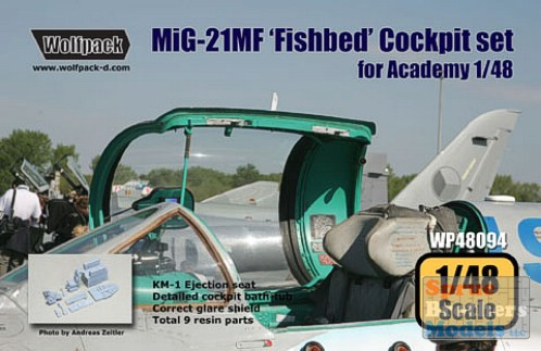 WPD48094 1:48 Wolfpack MiG-21MF Fishbed Cockpit Set (ACA kit