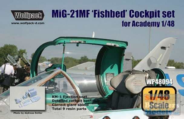 WPD48094 1:48 Wolfpack MiG-21MF Fishbed Cockpit Set (ACA kit) #48094