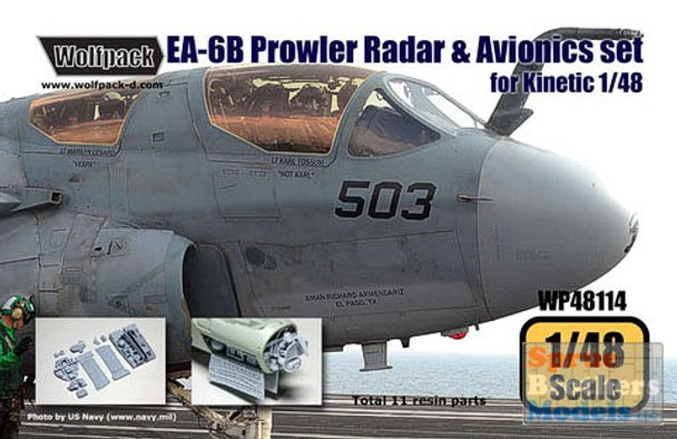 WPD48114 1:48 Wolfpack EA-6B Prowler Radar & Avionics Set (KIN kit) #48114